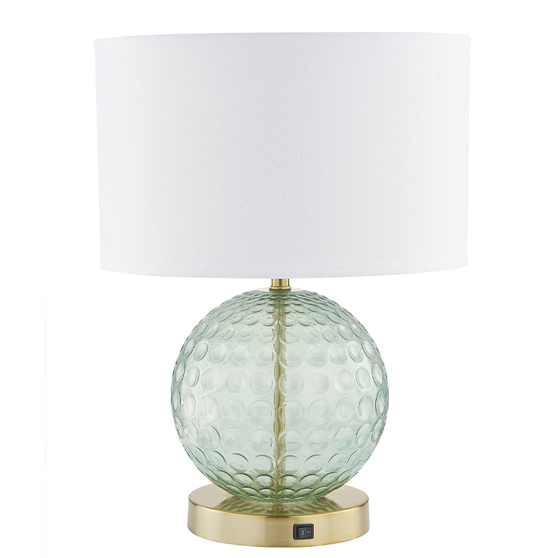 Home2 Hotel Hotel Aqua Glass Lamp με ένα/off rocker switch στο δωμάτιο του ξενοδοχείου