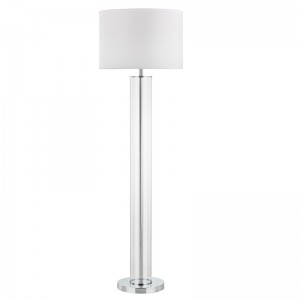 Hotel Metal Floor Lamp με γυαλισμένο χρωμιωμένο φινίρισμα στον καναπέ δίπλα στο δωμάτιο